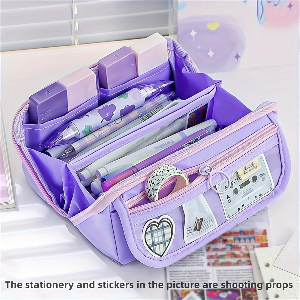 Multi-Functional Storage Solution Multi-Compartment Storage of School Supplies and Cosmetics Aesthetically Pleasing Pencil Cases
