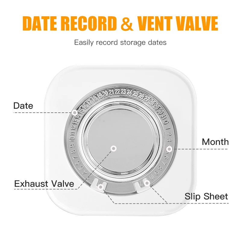AliKisscafe Contenitore per la conservazione dei chicchi di caffè Barattolo per serbatoio sigillato sottovuoto Lattine per tè Accessori per macchine da caffè espresso Utensili da barista da cucina