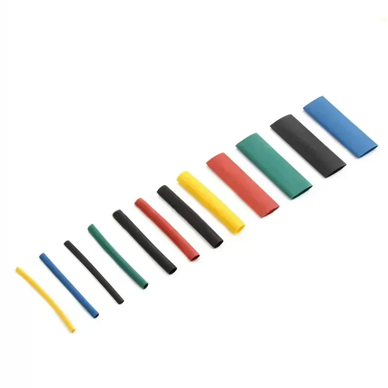 530/560/580/800PCS Heat Shrinkable Tube Kit Shrinking Assorted Polyolefin Insulation Sleeving 2:1 DIY Wire Repair Shrink Tube