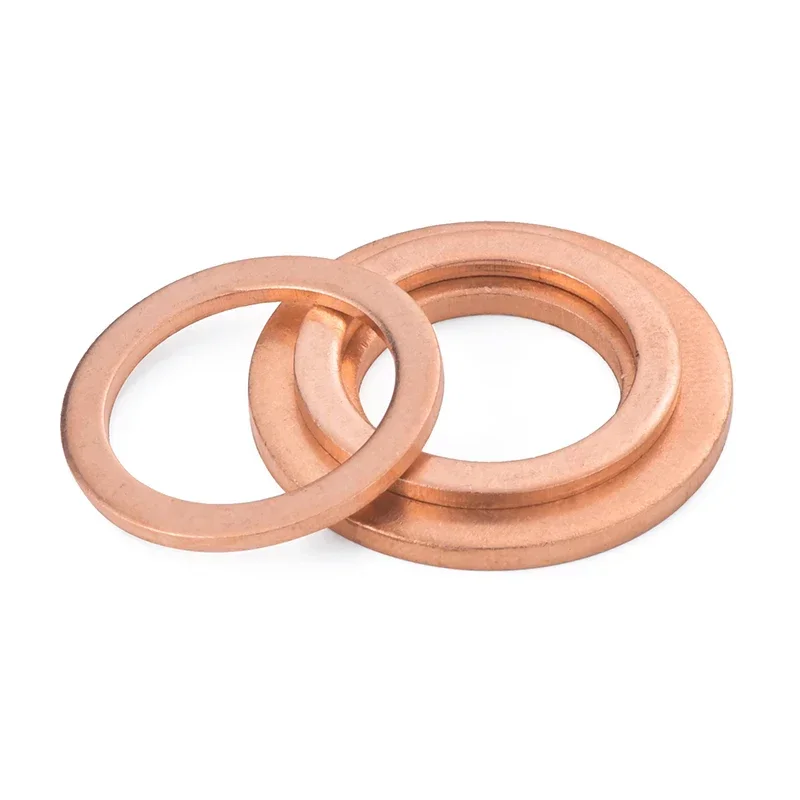 10PCS 1.5mm Thickness M3 4 5 6 7 8 10 12 13 14 15 16 17 18 20 21mm Copper Washer Solid Gasket Sump Plug Oil Seal For Boat