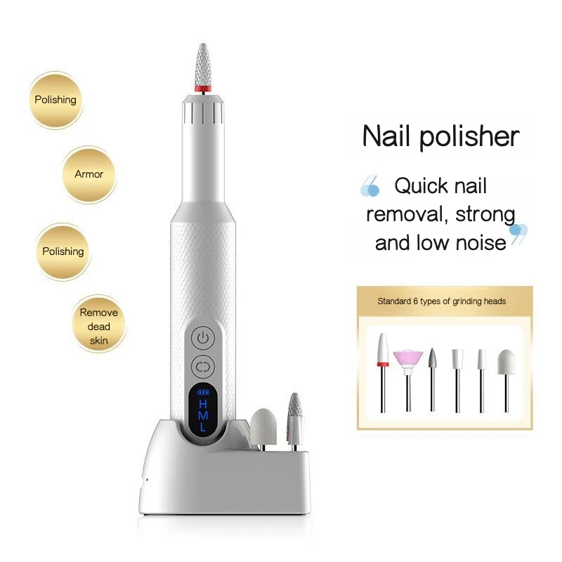 Polidor de unhas elétrico brocas profissional unhas moagem polimento remoção da pele morta arte lixar arquivo caneta manicure máquina