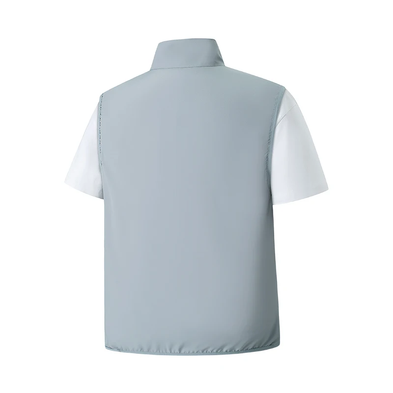 Ultra-Thin Multi-pocket Sleeveless Jacket Men Hollow Out Vest Men's Summer Ice Silk Mesh Waistcoat Motorcyclist Fishing Vest