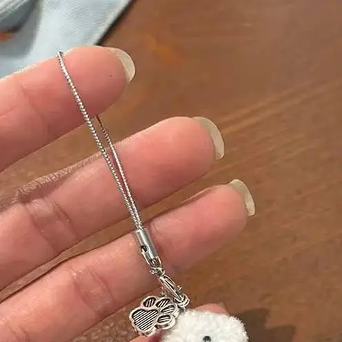 

1 шт., брелок из флокированной смолы для собак, щенков, 3D маленький плюшевый кулон в виде животного, рюкзак, автомобильные брелоки, подвески, подвески