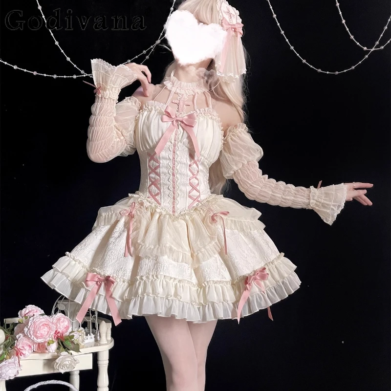 

Princess Lolita Dark Gothic Style Dress Female Cosplay Costume Strap Performance Dress Women JSK Ballet Comic Exhibition Dress