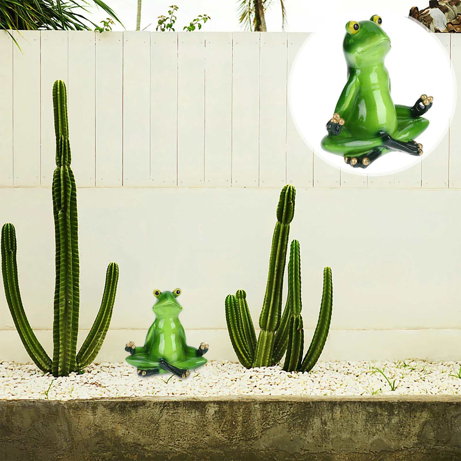 

Resin Yoga Frog Statue Funny Animal Sculpture Creative Home Office Desk Decor Table Centerpiece Car Decoration Gift