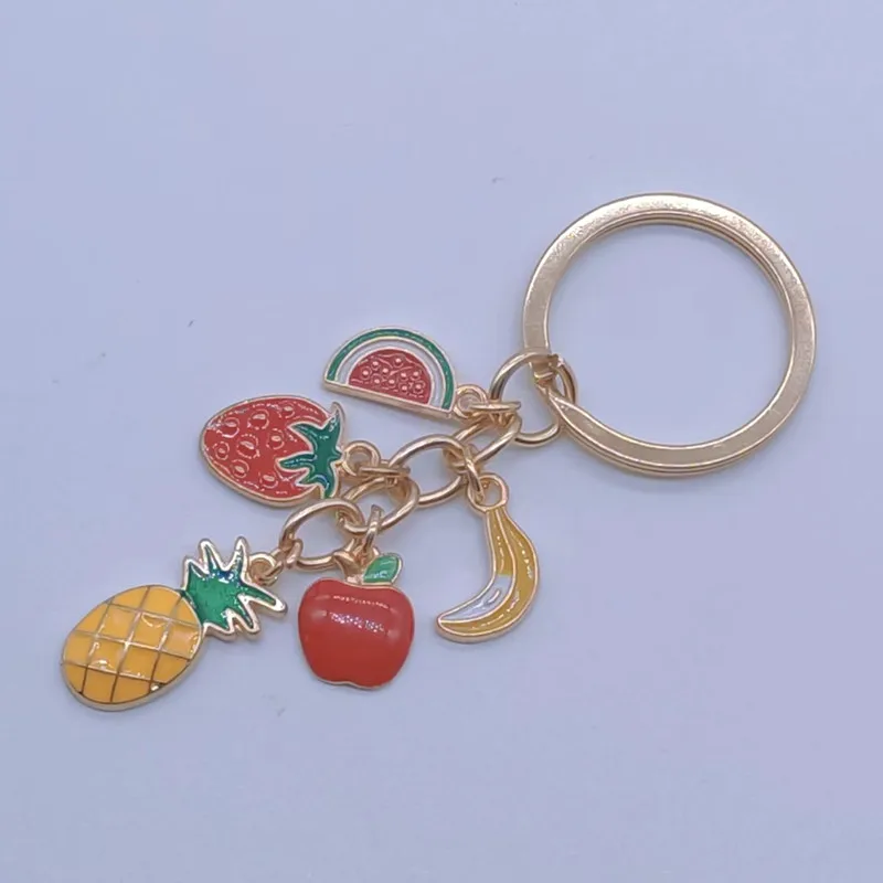 Pineapple. apple. strawberry. watermelon. Banana Keychain Keychain Pineapple Ornament Fruit Charm Best Friend Keychain Gift