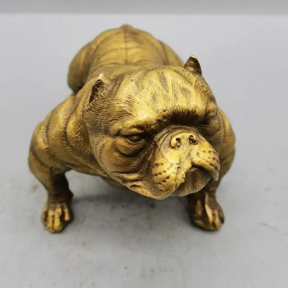 Collect copper dog decorations Shapi dog Bulldog home decoration