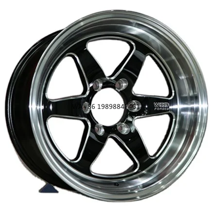 

Aluminum Alloy Car Wheels Polished and Bright Finishing 18'' with 6 Holes in Stock PCD 139.7 25mm ETR"