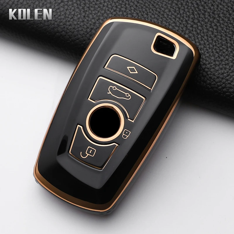 TPU Car Key Case Cover Shell Fob For BMW 1 3 5 7 Series X1 X3 X4 X5 F10 F15 F16 F20 F30 F18 F25 M3 M4 E34 Keychain Accessories