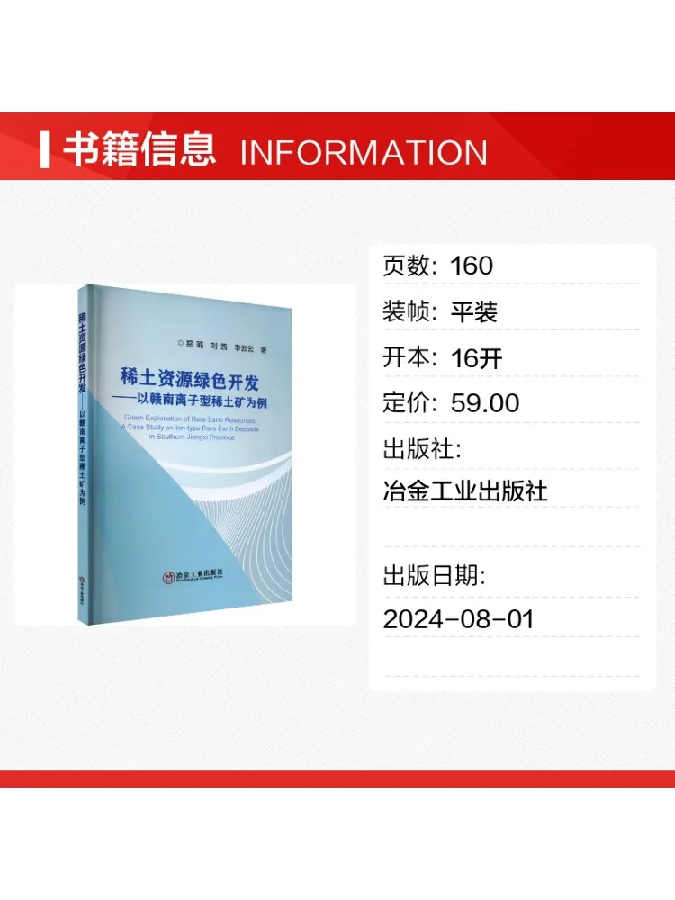 Book-Winshare Green Development Of Rare Earth Resources A Case Study Of Ion Adsorption Rare Earth Mines in Southern Jiangxi