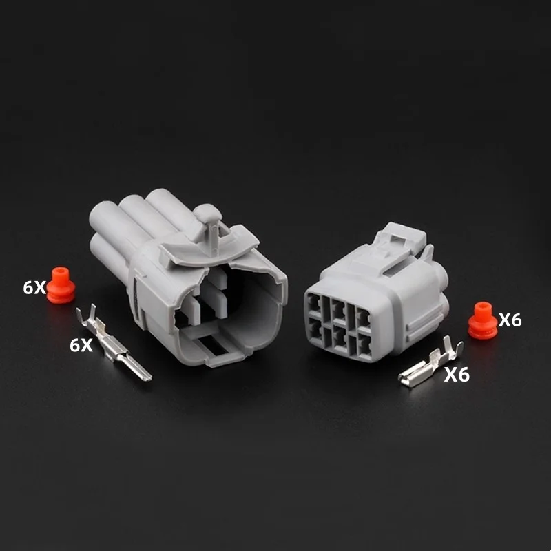 

6 Pin Auto waterproof connector throttle pedal Plug socket 6189-0369 6188-0209 90980-11290 90980-11289 For Toyota Honda Nissan