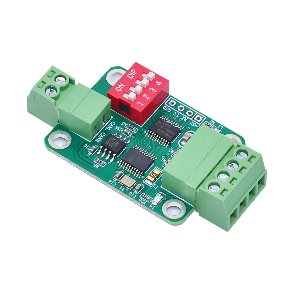 TTL serial port to CAN bus module TTL to RS232 module Serial port to CAN transparent transmission communication data module