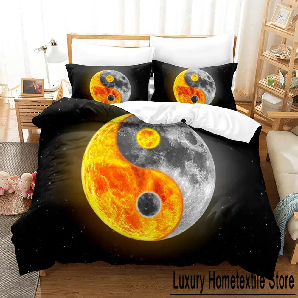 

Colorful yin and yang made of color combinations Bedding Set Single Twin Full Queen King Size Adult Kid Bedroom Duvet cover Sets