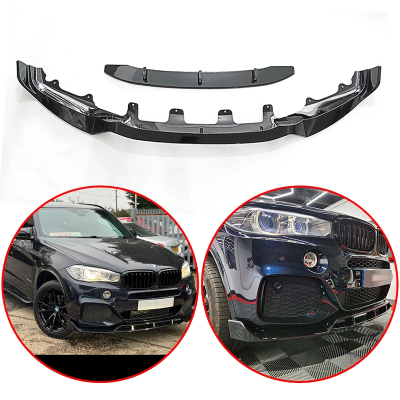 

High Quality ABS GT-Style Car Front Lip Bumper Spoiler Glossy Black For BMW X5 F15 M Sport 4 Door 2014 2015 2016 2017 2018 2019