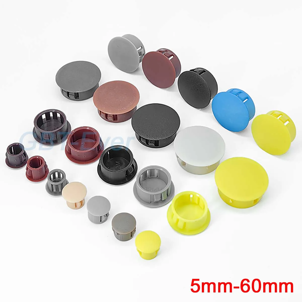 2-50Pcs Snap on Plastic Plug Plugs for Pipe Wall Cable Cover Screw Hole Covers Furniture Holes Desk Cap Caps Gromet Wire Steel