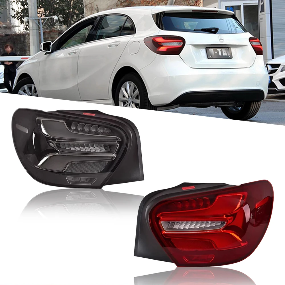 

Светодиодный задний фонарь в сборе для Mercedes Benz A Class W176 2013-2018, задний фонарь, стоп-сигнал, фары дальнего света, задние фонари