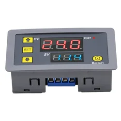 AC 110V 220V 12V Relè temporizzato digitale Doppio display a LED Interruttore di controllo timer ciclo Relè temporizzato regolabile Interruttore di ritardo temporale