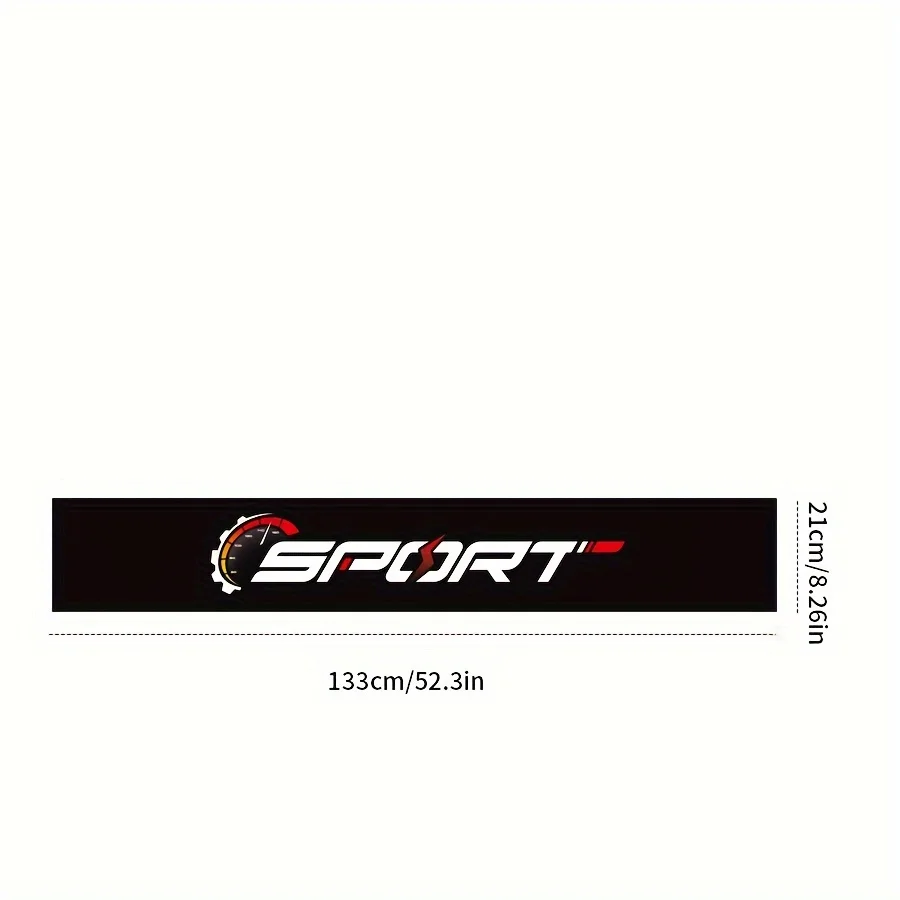 1 eye-catching car front windshield sticker, suitable for the front windshield of BMW, Audi, Mercedes, Volkswagen, Ford, etc.
