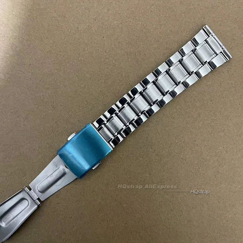 Universal Flat End Steel Watchband for Seiko Stainless Steel Wrist Strap for Rolex High Quality Men Women Bracelet Accessories