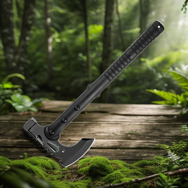 Popular Features: Tactical Engineer Axe for Self-defense Convenient for Outdoor Use Household Logging Cutting EDC Hand Tools
