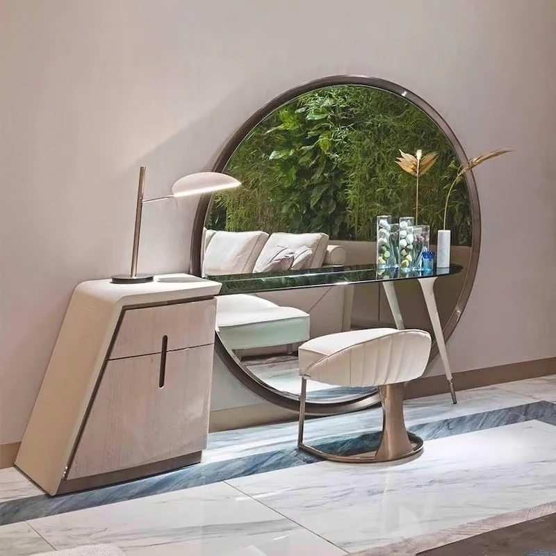 Round Mirror Dressi…