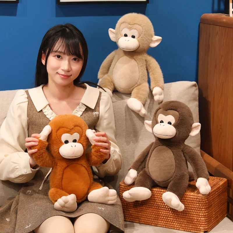 

Lifelike 28/40cm Simulation Monkey Doll Funny Plush Toys Soft Wild Animals Appease Doll Creative Birthday Gift