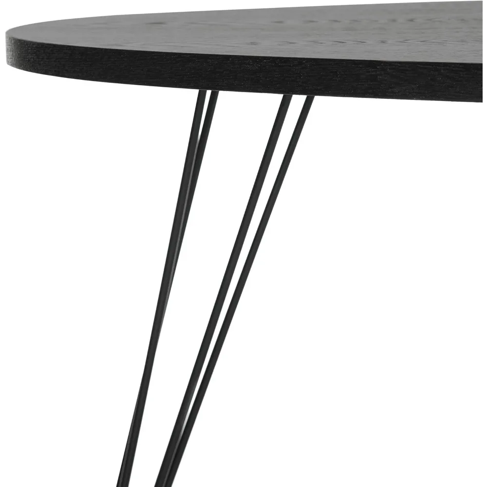 Safavieh Home Collection Rocco Retro Mid-Century Black Wood Coffee Table
