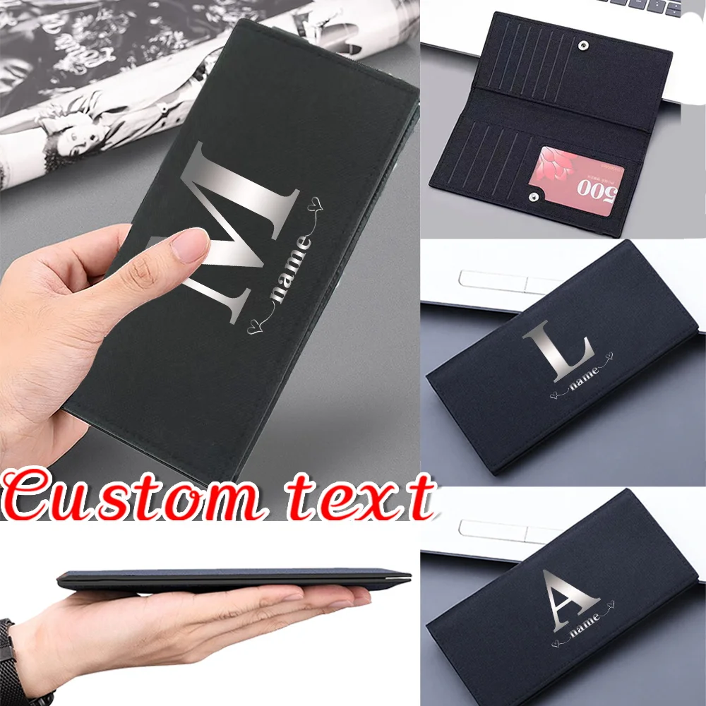 

Customize Any Name Wallet Simple Durable Multifunctional Storage Bag High-quality Wallet Letter Pattern