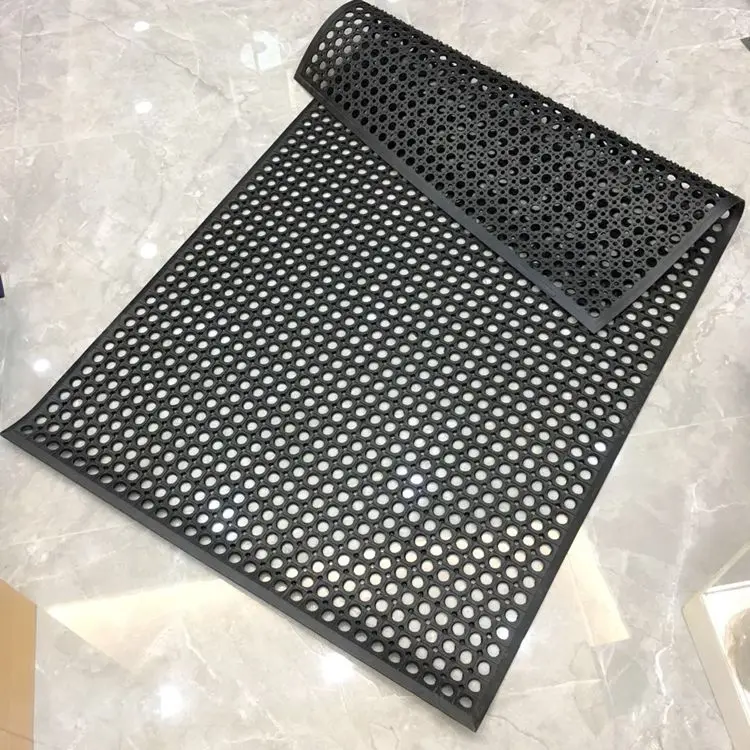 Rubber Floor Mat Anti-Static Oil-Proof Hydrophobic Restaurant Kitchen Factory Workshop Non-Slip Foot Mat Can Be Joint Carpet