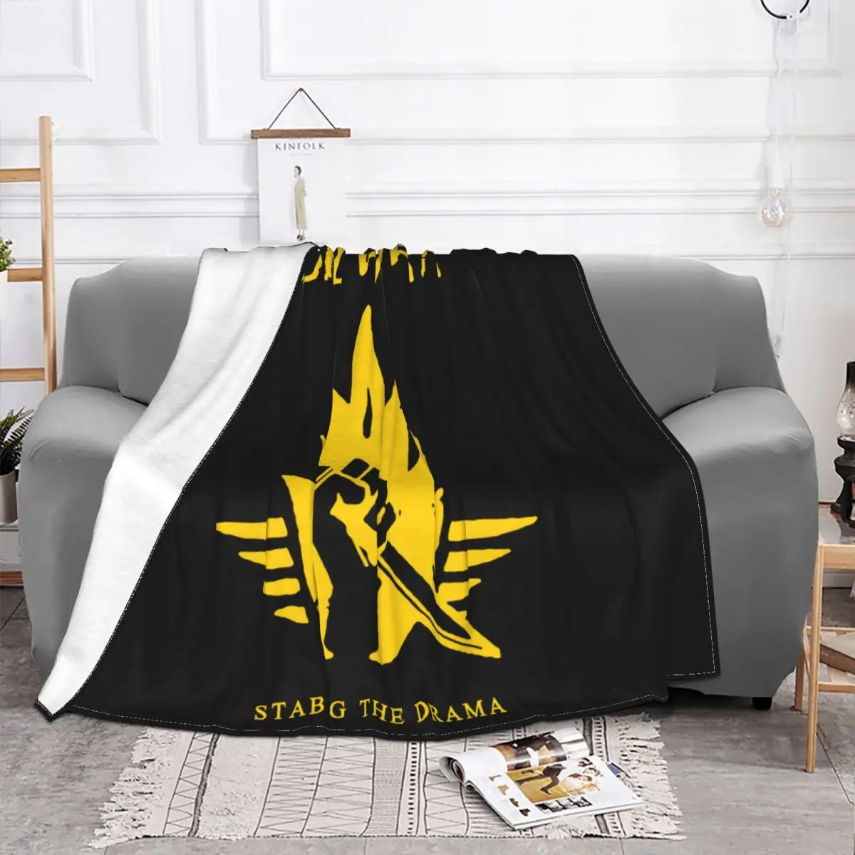 Soilwork Stabbing The Drama Gold Metal Band Mens Black Size S To 3Xl New Brand Throw Blanket