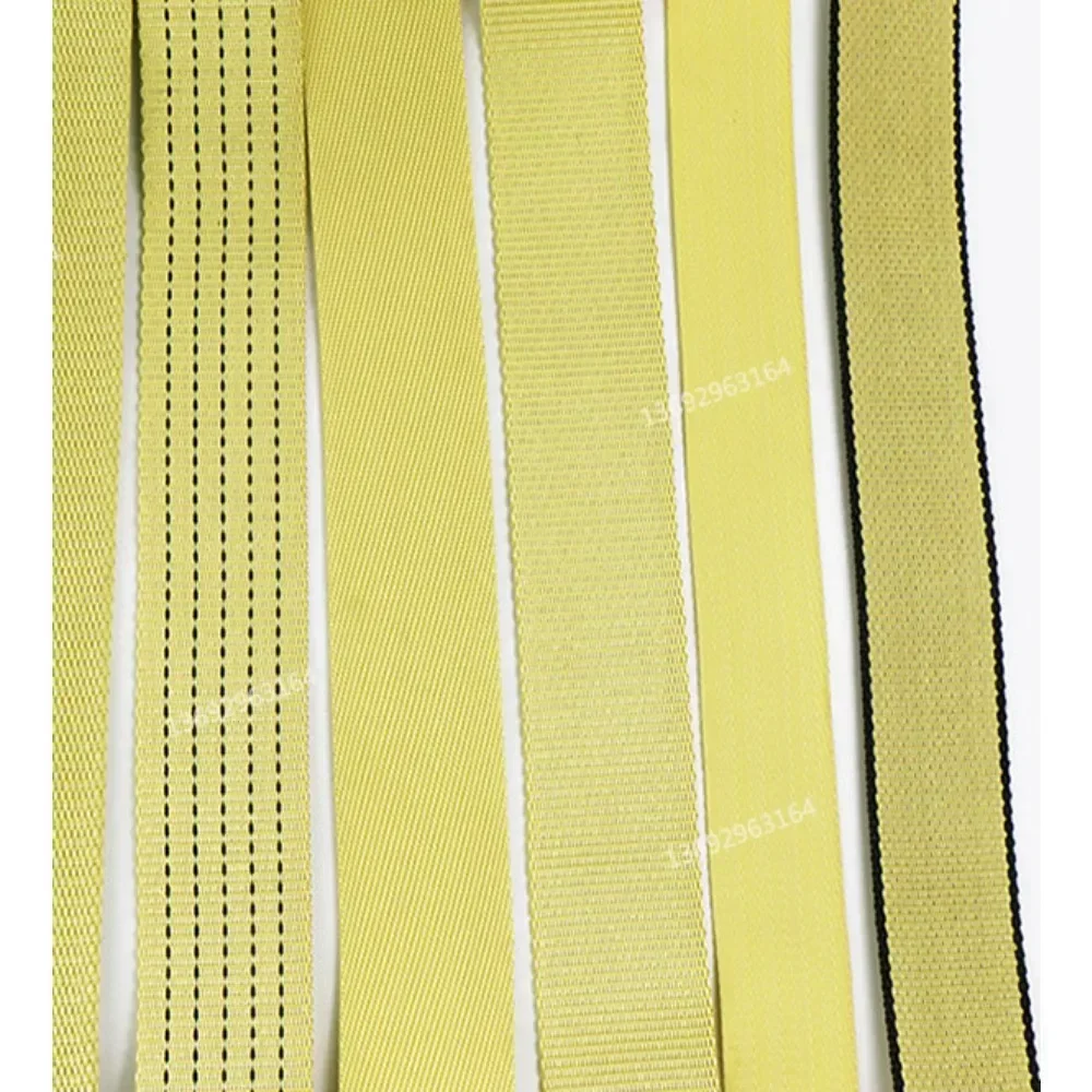 

Aramid Kevlar fiber high temperature resistant flame retardant webbing industrial hoisting traction strap fire resistant