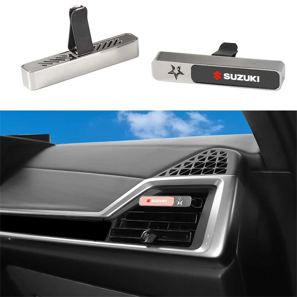 سيارة تنفيس الهواء العطور سيارة معطّر الهواء نكهة رائحة رائحة لسوزوكي سويفت جيمي فيتارا الساموراي بالينو G70 الظباء ملحق