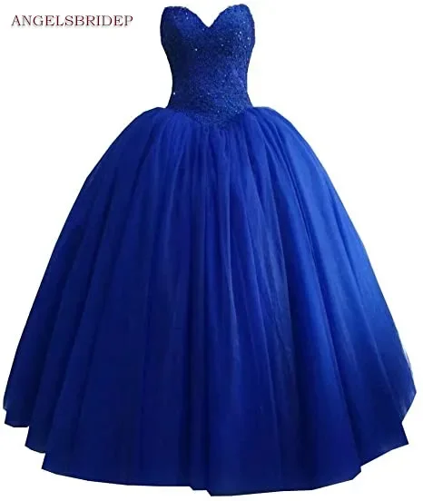 Sweetheart Ball Gown Quinceanera Dresses Sweet 16 Dress Fashion Applique Beaed Formal Masquerade Party Gowns