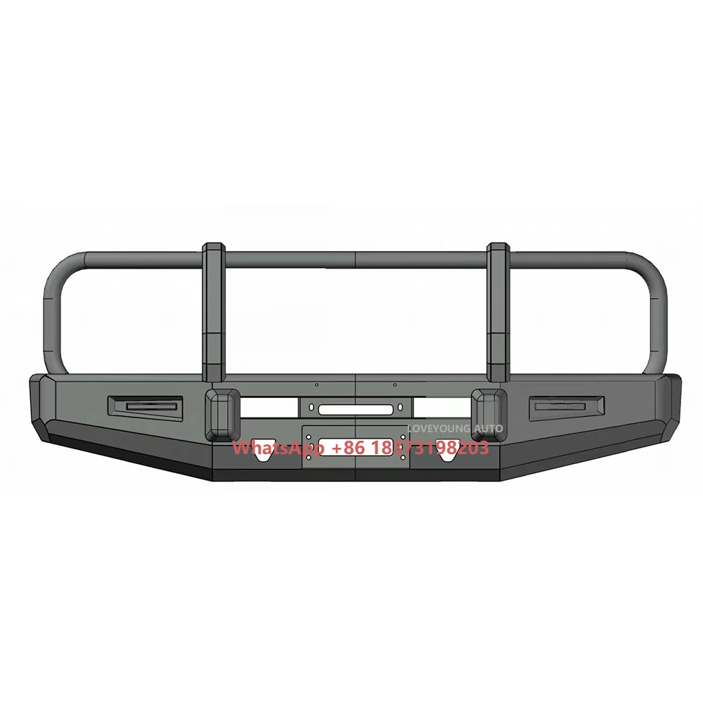 

Heavy Duty Steel Front & Rear Bumper Bull Bar Off-Road Compatible New Condition for Pickup Trucks