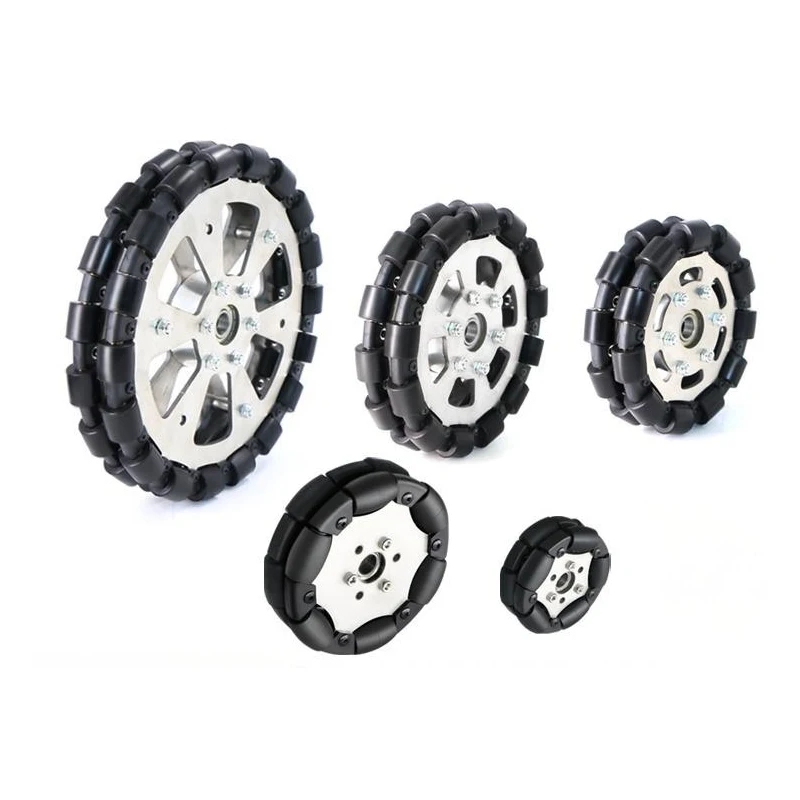 Big Load Omnidirectional Driven Wheel Aluminum Alloy Fulai Tires 60 75 127 152 203mm Wheel Ros Platform Omnidirectional Motion