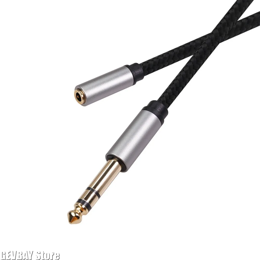Audio Cable for Guitar Keyboard Piano - 6.35mm Male to 3.5mm Female Headphone Adapter Cord