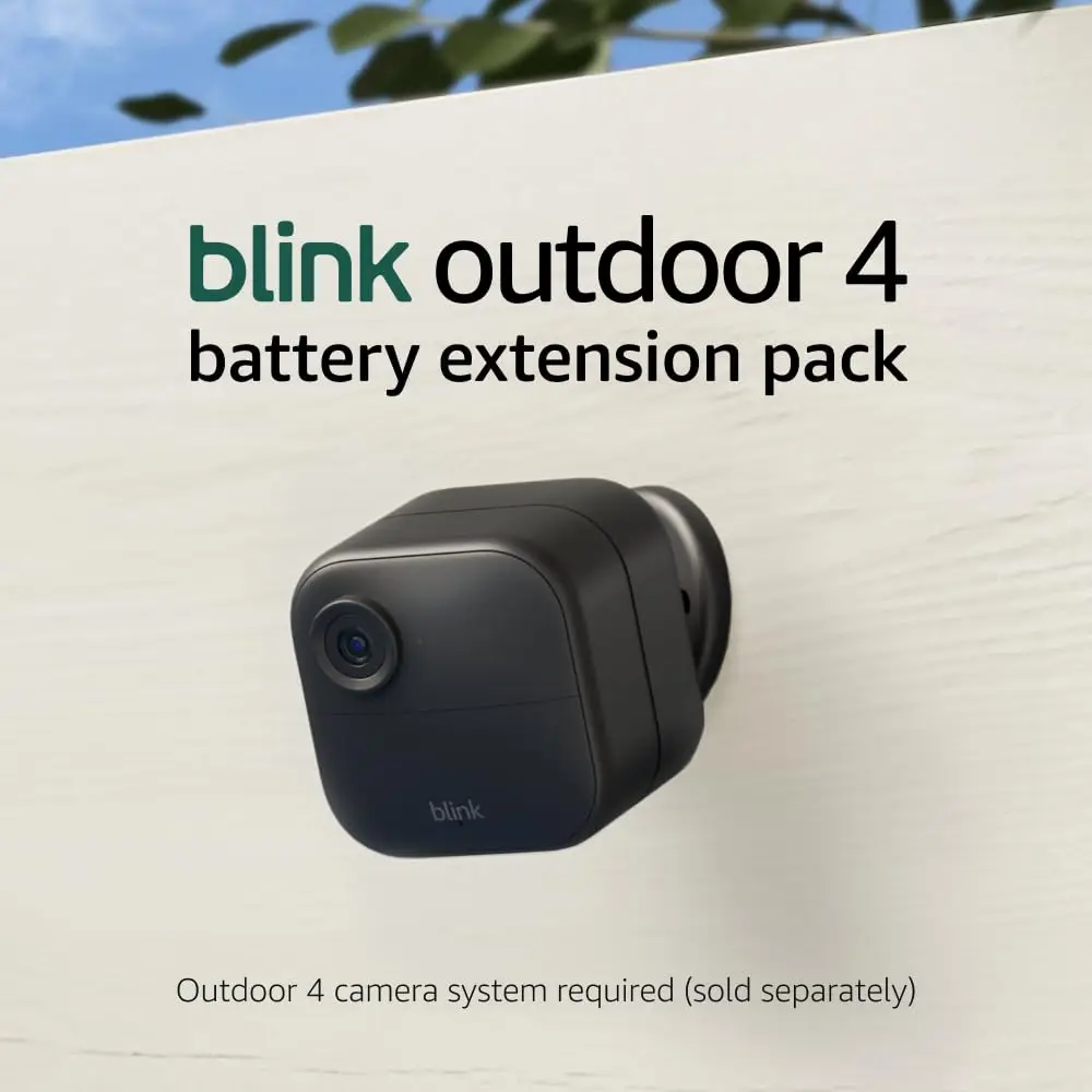 

Outdoor Battery Extension Pack for Outdoor 4 & 2K+ Security Camera, 4-Year Battery Life, Easy Setup, Includes Batteries