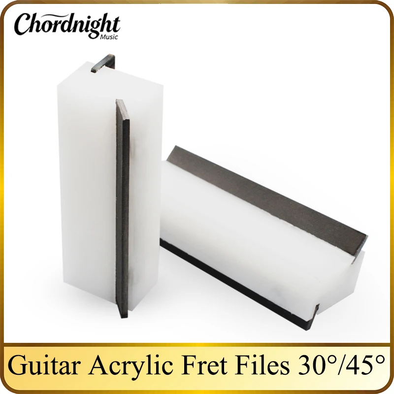 Guitar Acrylic Fret 30° 45° Degree Angled 2 In 1 Crowning End Bevel-Flush Files Tool Steel Fine Fret File Guitarra Luthier Tool