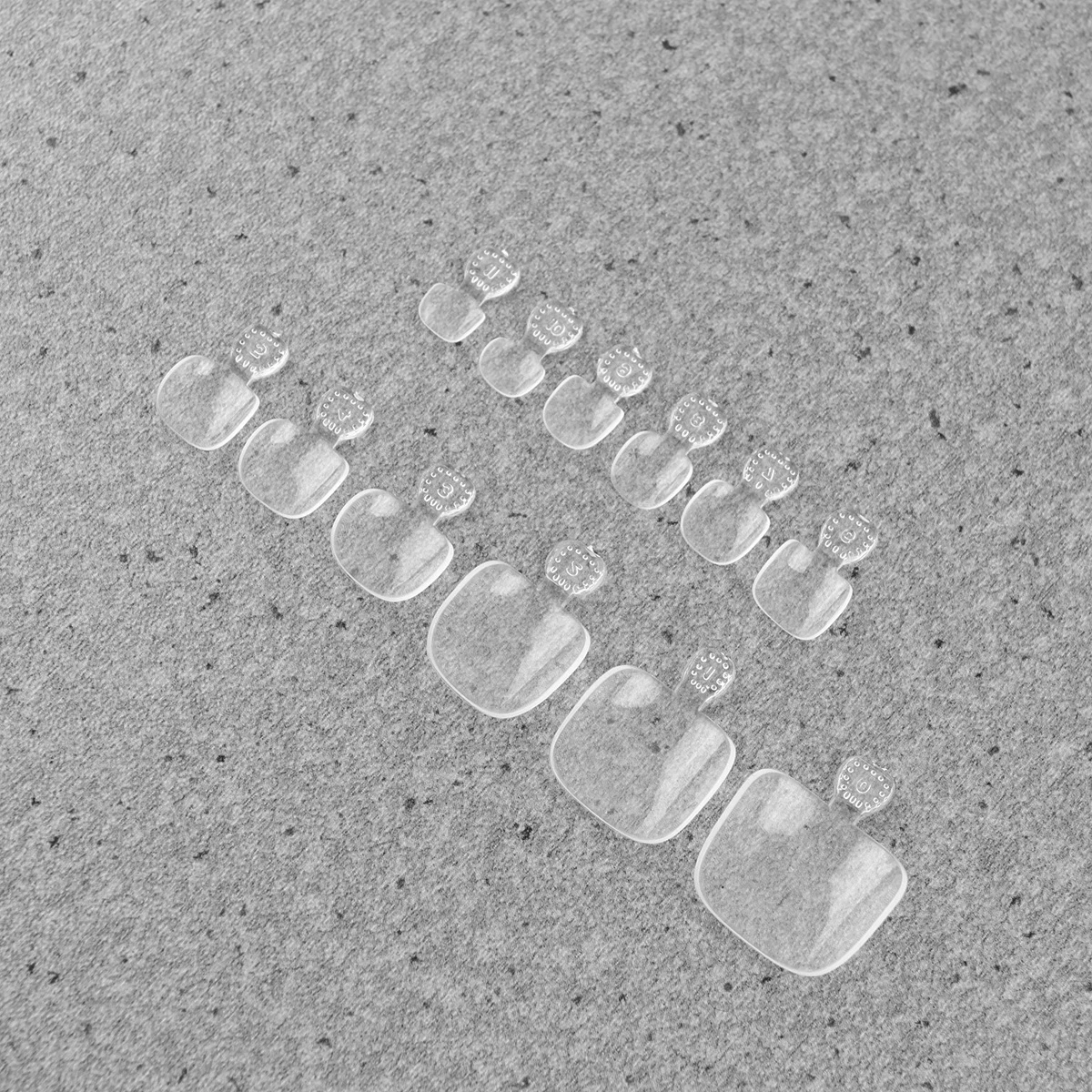 

Transparent False Toenails Full Coverage Fake Foot Nails Stickers Women Nail Art Tools Durable Stylish Long Short Safe