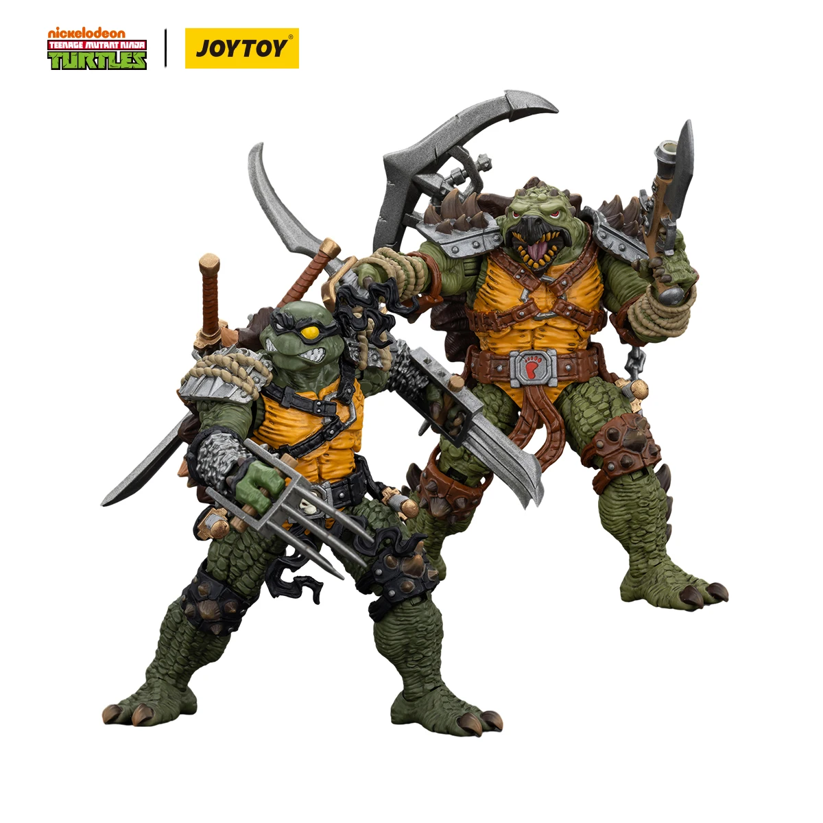 [IN STOCK] JOYTOY 1/18 Action Figure TMNT Slash & Tokka 2PCS Anime Model Toy