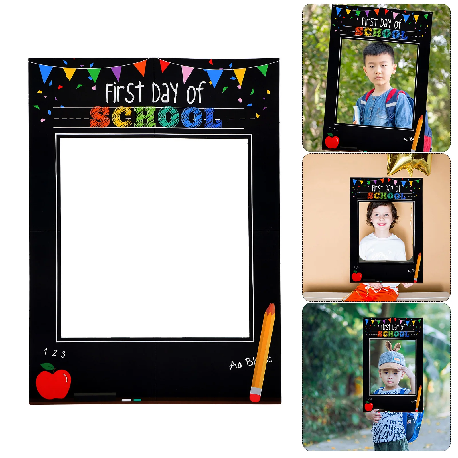 

Back to School Photo Frame Paper Picture Frames First Day of Kindergarten Prop