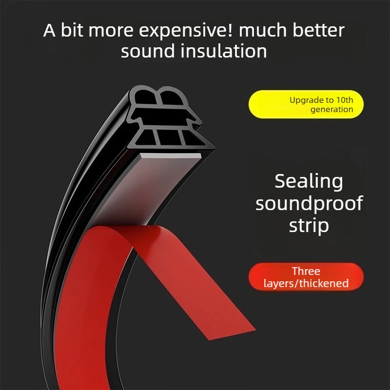 6M Security door seal strip entry door sound insulation door sticker anti-collision strip