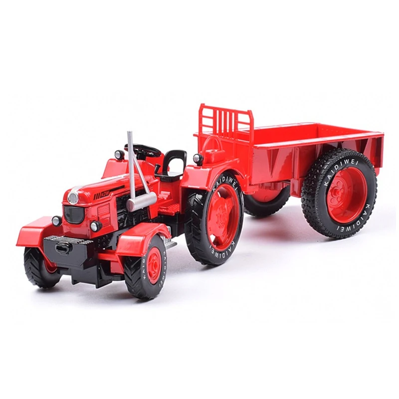 

1/18 Vintage Farm Tractor Model Diecast Agricultural Truck with Detachable Trailer Realistic Farmer Vehicle Toy