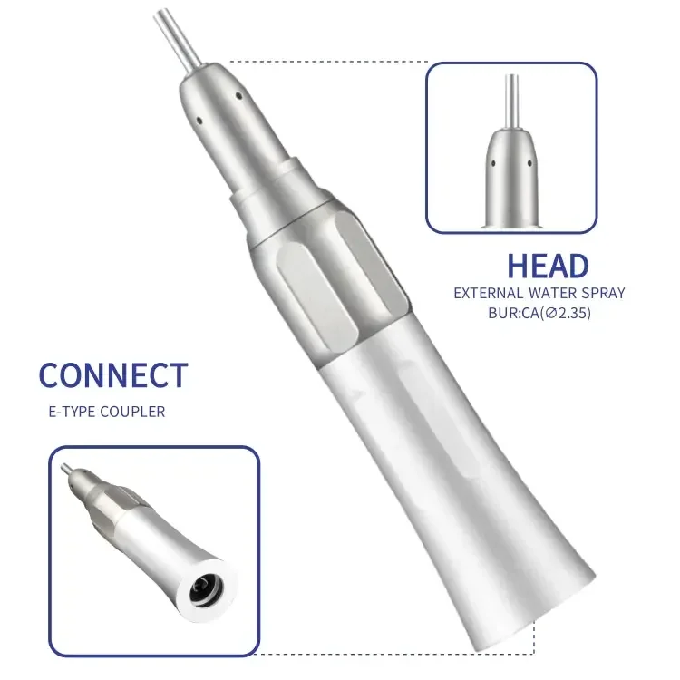 den tal straight angle low speed handpiece air turbine contra angle 1:1 handpiece push button electric den tal handpiece