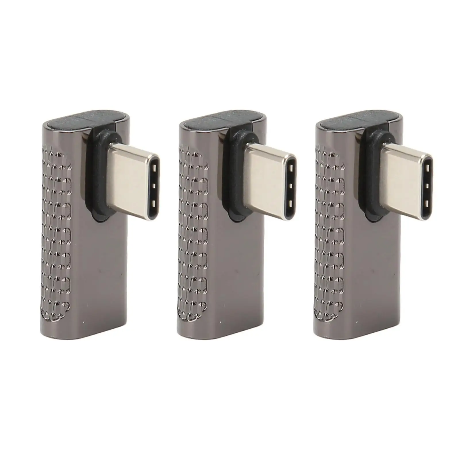 

3Pcs USB C Right Angle Adapter Female to Male 20Gbps 8K 60Hz Middle Bend Type C 4.0 Connector for pc Phone