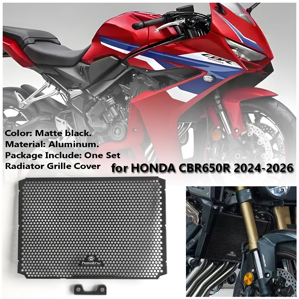 

Honeycomb shape Motorcycle Radiator Core Guards Grille Cover Protection Fit for Honda CBR650R 2024-2026