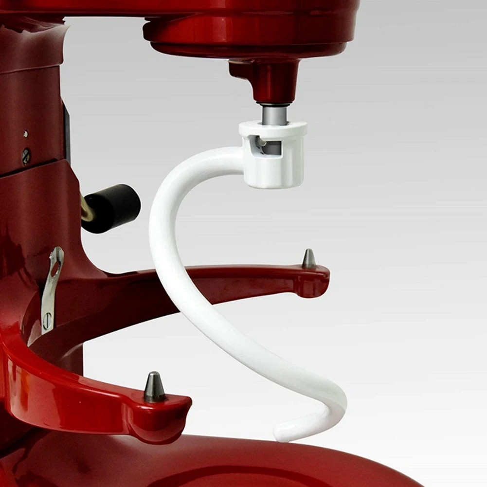 ABKR Spiralbeschichteter Metall-Knethaken für Kitchenaid 6QT Vertical Lifting Mixer Bowl KV25G0X KV25G8X KV25H0X KP26M1X KP26M8X