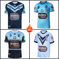 Fashion Men's Clothing Australia NSW Blues Rugby Jersey Breathable Quick Drying Oversized Durable Elastic Sports Casual T Shirt