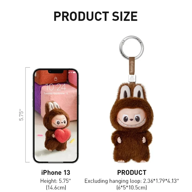 100 % authentische POP MART THE MONSTERS Mini Labubu Secret Code Series Weiches Vinyl-Plüsch-Schlüsselanhänger-Blindbox