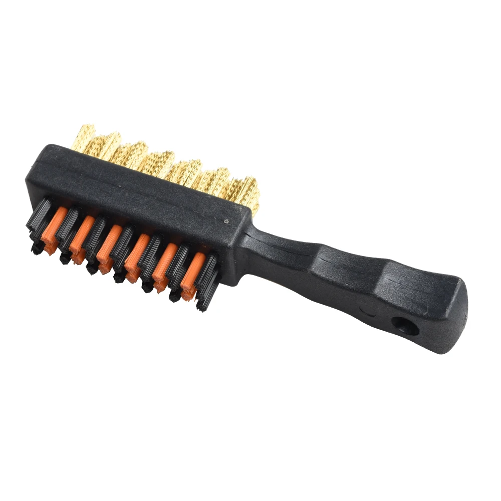 Golf Club Brush Groove Cleaner Dual Sided Tools Portable Metal Lightweight Nylon Accessories